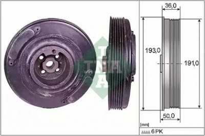 WILMINK GROUP wg1254330 -  Ременный шкив, коленчатый вал